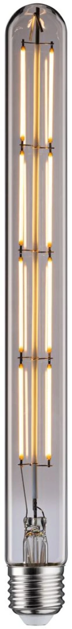 LED-putki Paulmann 1879 Edition Tube, E27, 806lm, 8.8W, 2700K, filamentti, himmennettävä, savulasi