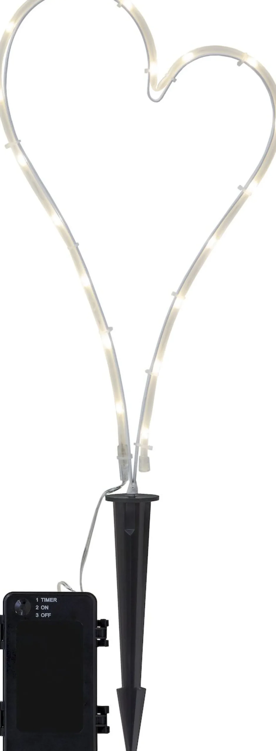LED-sydänkoriste Star Trading Decorationheart 39 cm valkoinen