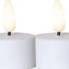 LED-tuikkukynttilä Star Trading Flamme, 5cm, 2kpl, valkoinen