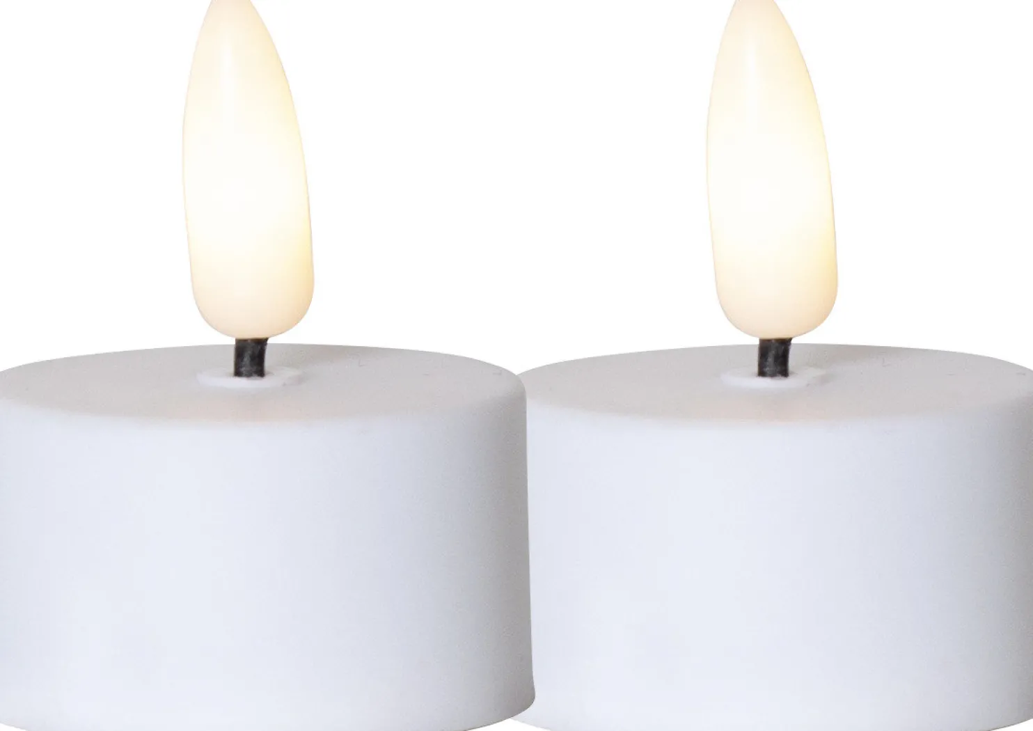 LED-tuikkukynttilä Star Trading Flamme, 5cm, 2kpl, valkoinen