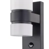 LED-tunnistinvalaisin Eglo Atollari 2x6W 100x230x155 mm IP44 antrasiitti/valkoinen