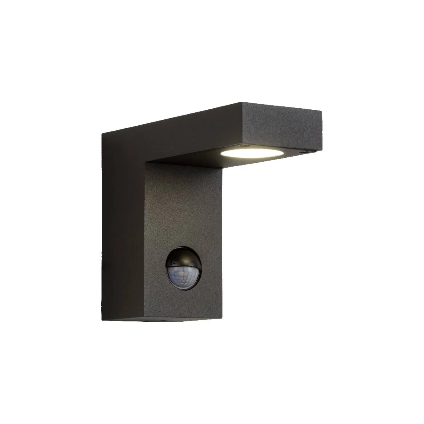 LED-ulkoseinäspotti Lucide Texas 60x150mm 6W liiketunnistimella antrasiitti