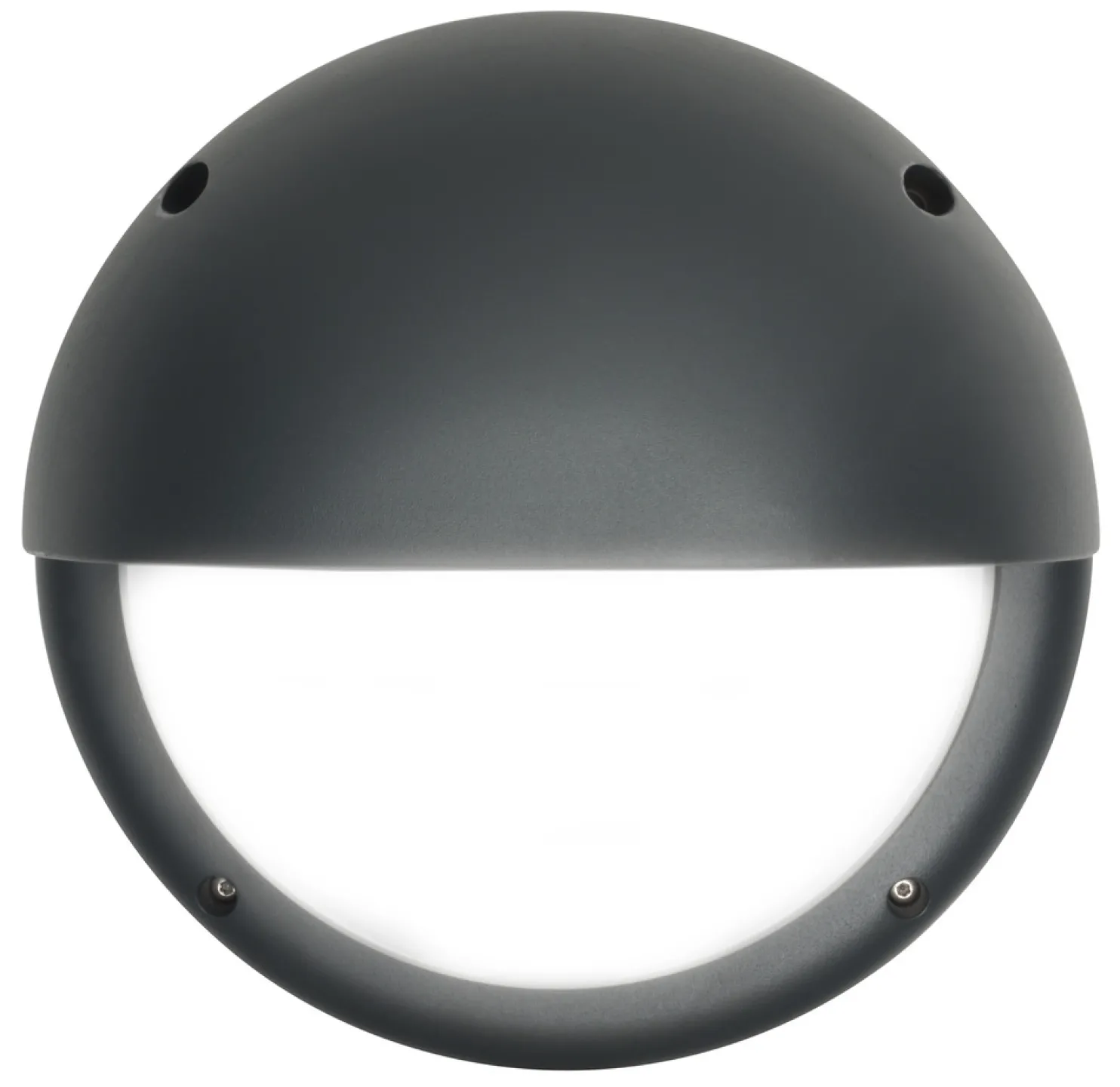 LED-ulkoseinävalaisin Airam Cestus Round Eye max 100W E27 Ø261x150 mm IP65 antrasiitti/opaali