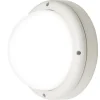 LED-ulkoseinävalaisin Airam Cestus Round max 100W E27 Ø261x140 mm IP65 valkoinen/opaali