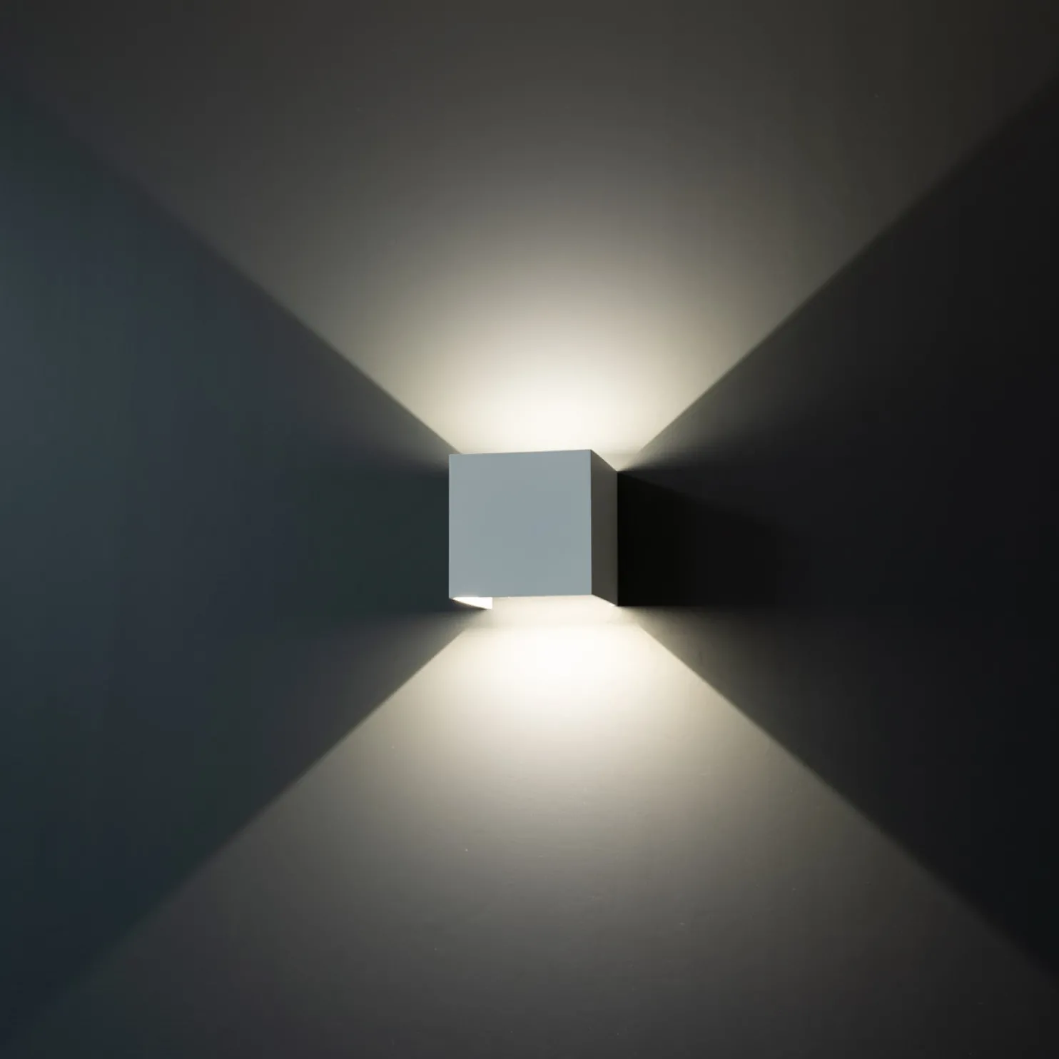 LED-ulkoseinävalaisin FTLIGHT Iina 2x5W eri valonvärejä 570lm säädettävä keila valkoinen