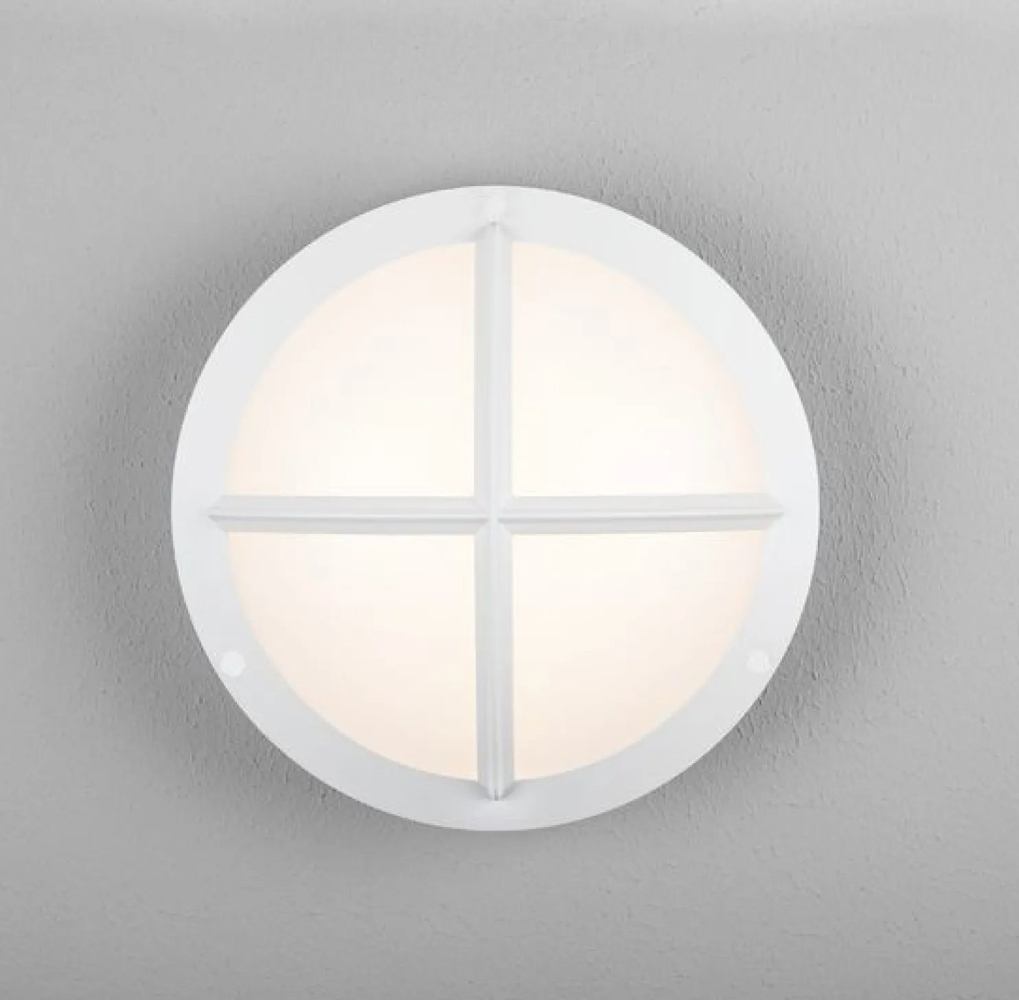 LED-ulkoseinävalaisin Hide-a-lite Moon Public Cross I IK10 valkoinen