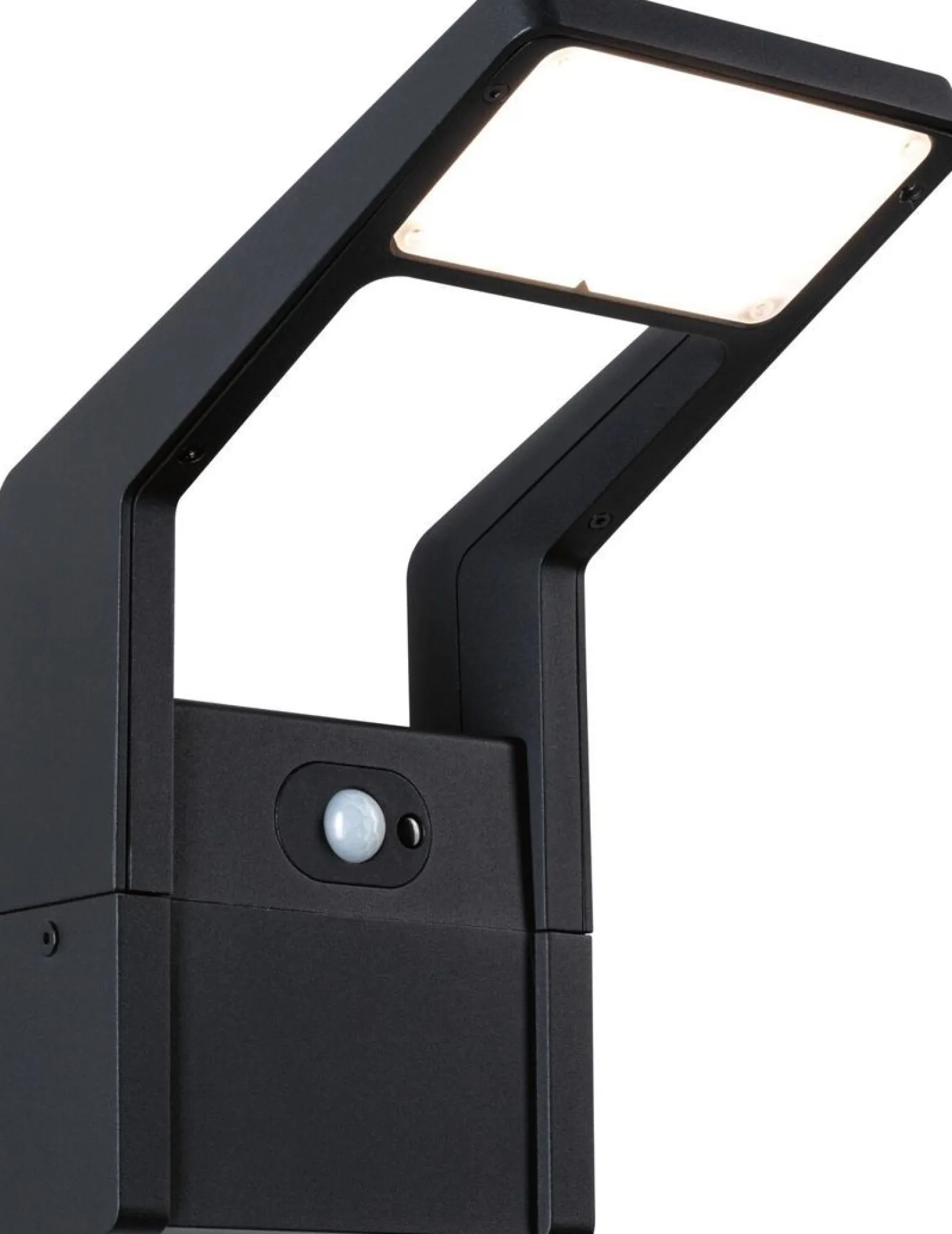 LED-ulkoseinävalaisin liiketunnistimella Paulmann Juntea, IP44, 3000K, antrasiitti