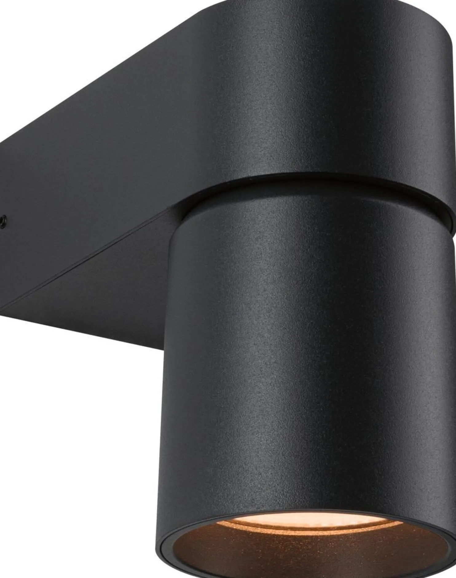 LED-ulkoseinävalaisin Paulmann Kimu, IP44, 80mm, 2200K, antrasiitti