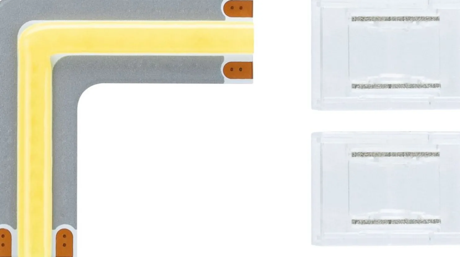 LED-valonauha Paulmann MaxLED 1000 Full-Line COB, kulmaosa, 0.6W, 2133lm/m, 800LEDs/m, 6500K