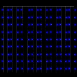 LED-valonauhaverho keijuvalot 3x3 m 300 LEDiä eri värejä
