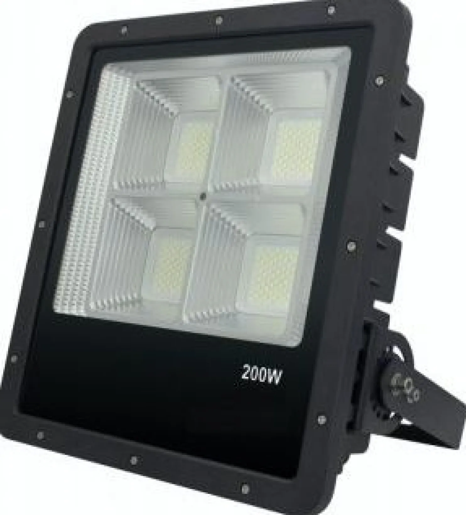 LED-valonheitin FTLIGHT Work Platinum 200 W 4500 K 409x372x104 mm musta