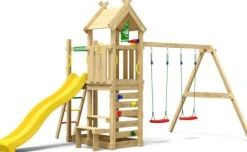 Leikkitorni Jungle Gym Teepee, 2-Swing Module 200, liukumäki