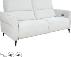 Leposohva Home4You MIAMI 3-istuttava sähkömekanismilla, vaaleanbeige