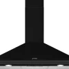 Liesituuletin Smeg KSED95NEE, 90cm, musta, seinälle