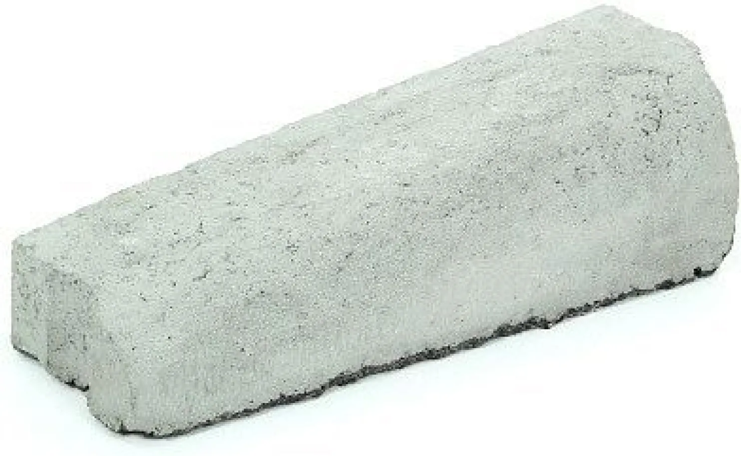 Liimattava madalluskivi Rudus 12>6 cm vasen 390x130 mm sileä harmaa