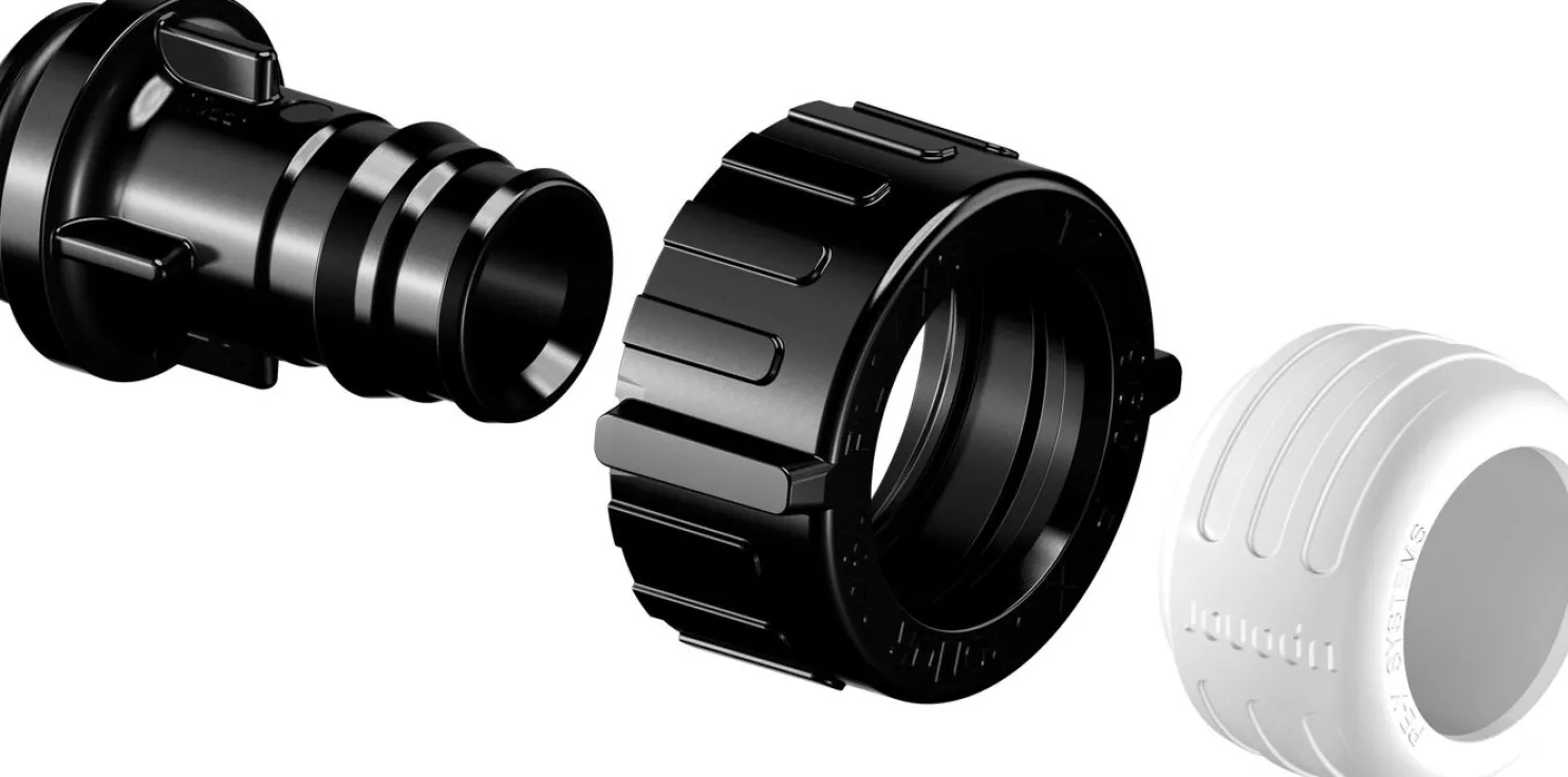 Liitin Uponor Aqua Plus Q&E PPM jakotukille PPSU 16 mm