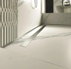 Linjalattiakaivo PP Drain Aqua + Flat Cover -kansi eri vaihtoehtoja