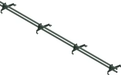 Lumiestepaketti Ruukki, tiilikuvioiduille teräskatoille (Muotokate 350),3m, 2 lumiesteputkea + asennussarja, eri värejä