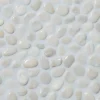 Luonnonkivimosaiikki Qualitystone Pebble White Small, Interlock, verkolla, 300x300 mm