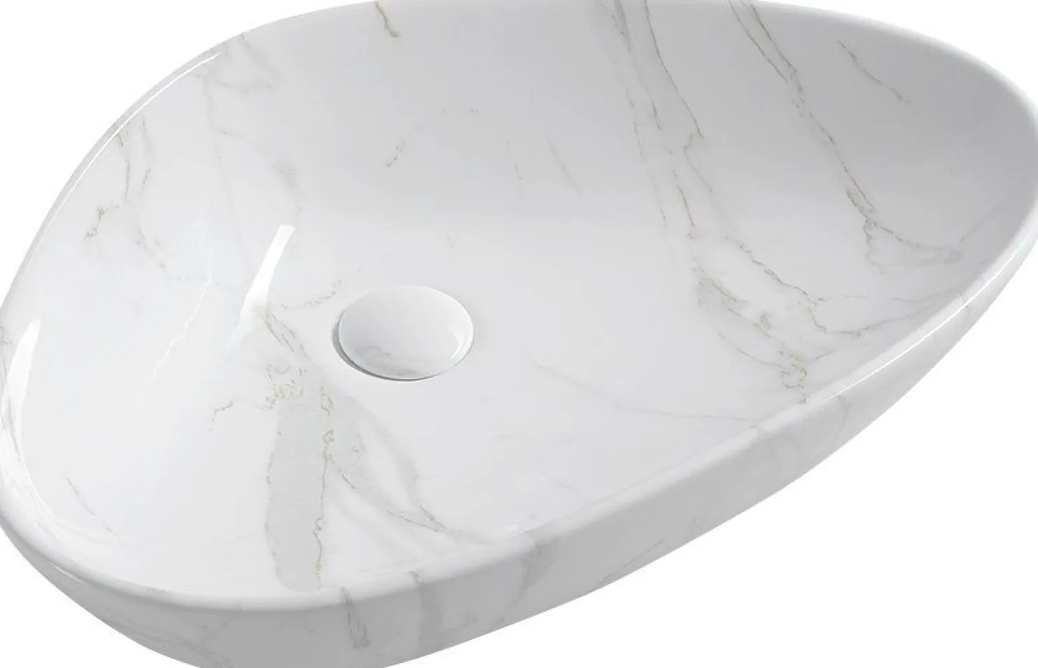 Malja-allas Interia Dalma 585x390x140 mm valkoinen
