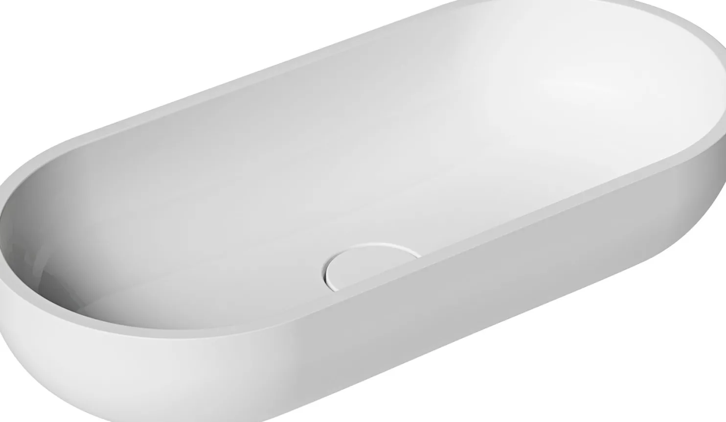 Malja-allas Mora Lava III L, 750x350 mm, valkoinen