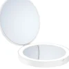 Meikki/matkapeili Smedbo Outline Ø120 mm akkukäyttöisellä valolla 7-kertainen suurennus mattavalkoinen