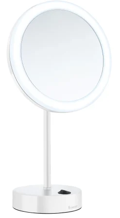 Meikkipeili Smedbo Outline Dual light FK484EWP pyöreä paristokäyttöisellä valolla valkoinen