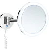 Meikkipeili Smedbo Outline Dual light Ø200 mm valolla 7-kertainen suurennus kromi