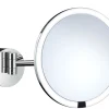Meikkipeili Smedbo Outline Sensor FK487H Ø215 mm valolla kiinteä asennus