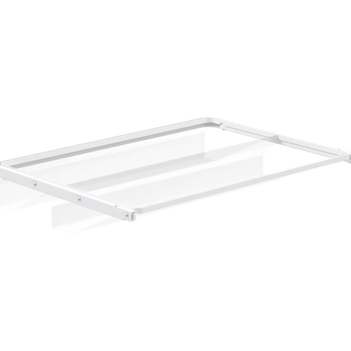 Mesh kenkähylly Elfa 40 ulosvedettävä 605x430x96 mm valkoinen