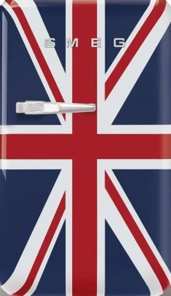 Minijääkaappi Smeg Retro FAB5RDUJ5 Union Jack oikea, 40cm, 34 l, sininen