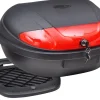 Moottoripyörän takatelineen laukku, 72 L, kahdelle kypärälle