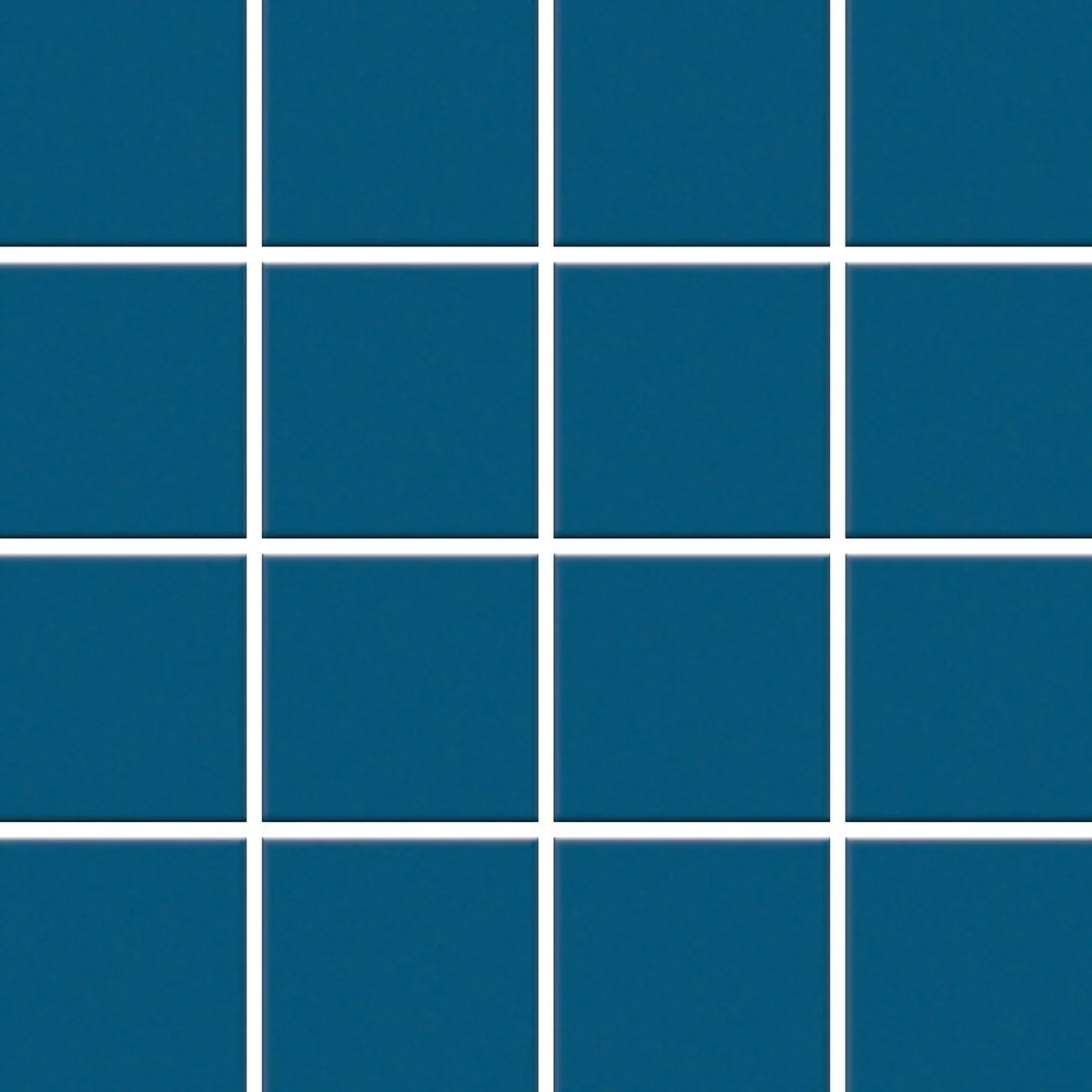Mosaiikkilaatta Pukkila Color Petrol Blue, himmeä, sileä, 47x47mm