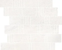 Mosaiikkilaatta Pukkila Landstone White Pave himmeä sileä 298x298 mm