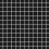 Mosaiikkilaatta Pukkila Mosaico Porcelanico Black himmeä sileä 25x25 mm