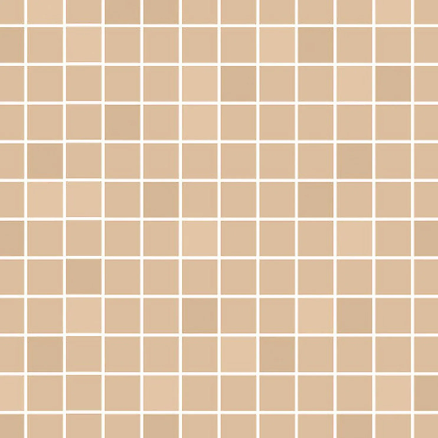 Mosaiikkilaatta Pukkila Mosaico Porcelanico Straw Yellow himmeä sileä 25x25 mm