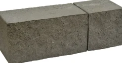 Muurikivi Rudus Antikko 330x165x165 mm profiloitu musta