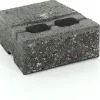 Muurikivi Rudus Muurikko peruskivi 235x235x100 mm sileä musta