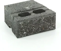 Muurikivi Rudus Muurikko peruskivi 235x235x100 mm sileä musta
