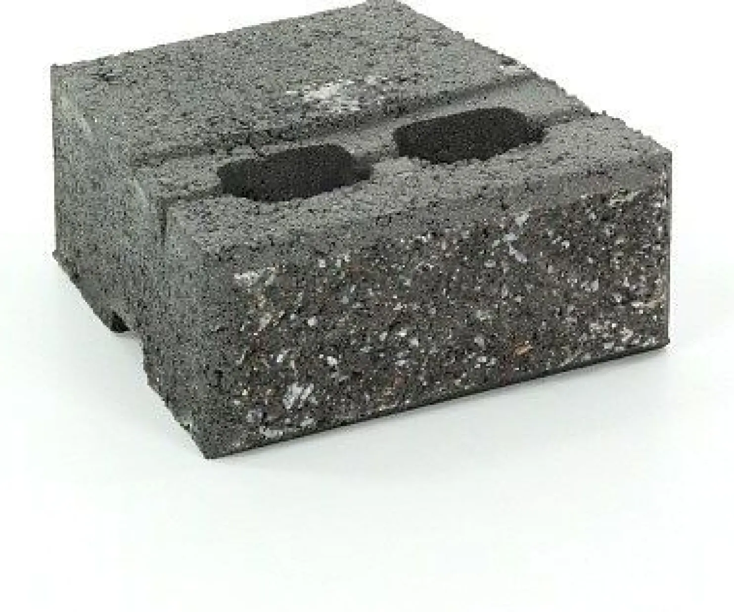 Muurikivi Rudus Muurikko peruskivi 235x235x100 mm sileä musta
