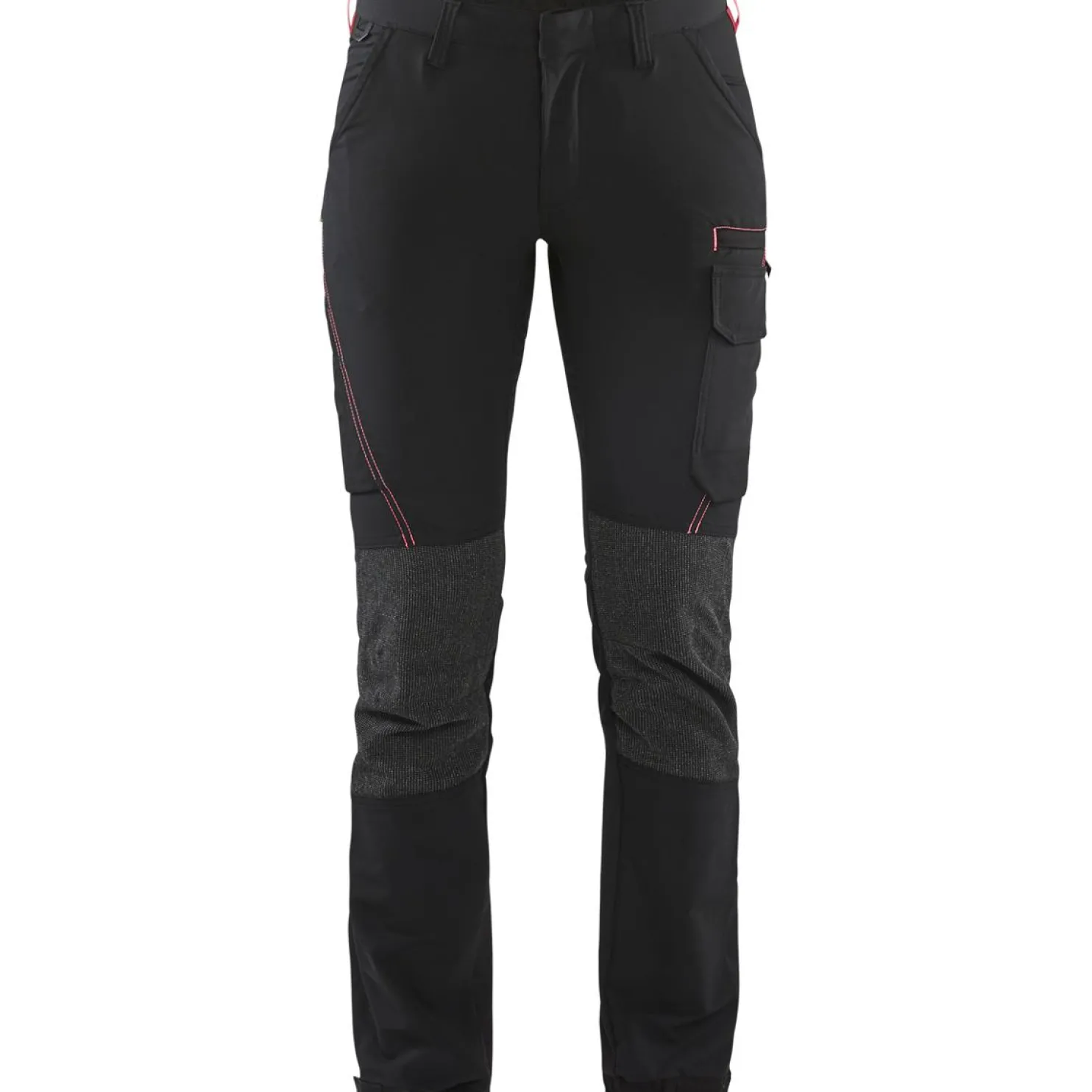 Naisten housut Blåkläder 7122 Stretch musta/punainen