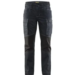 Naisten housut Blåkläder 7159 Stretch denim mariininsininen/musta