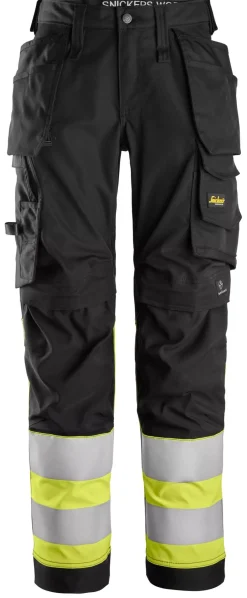 Naisten riipputaskuhousut Snickers Workwear 6734 High-Vis lk 1
