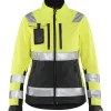 Naisten softshell-takki Blåkläder 4902 Highvis huomiokeltainen/musta