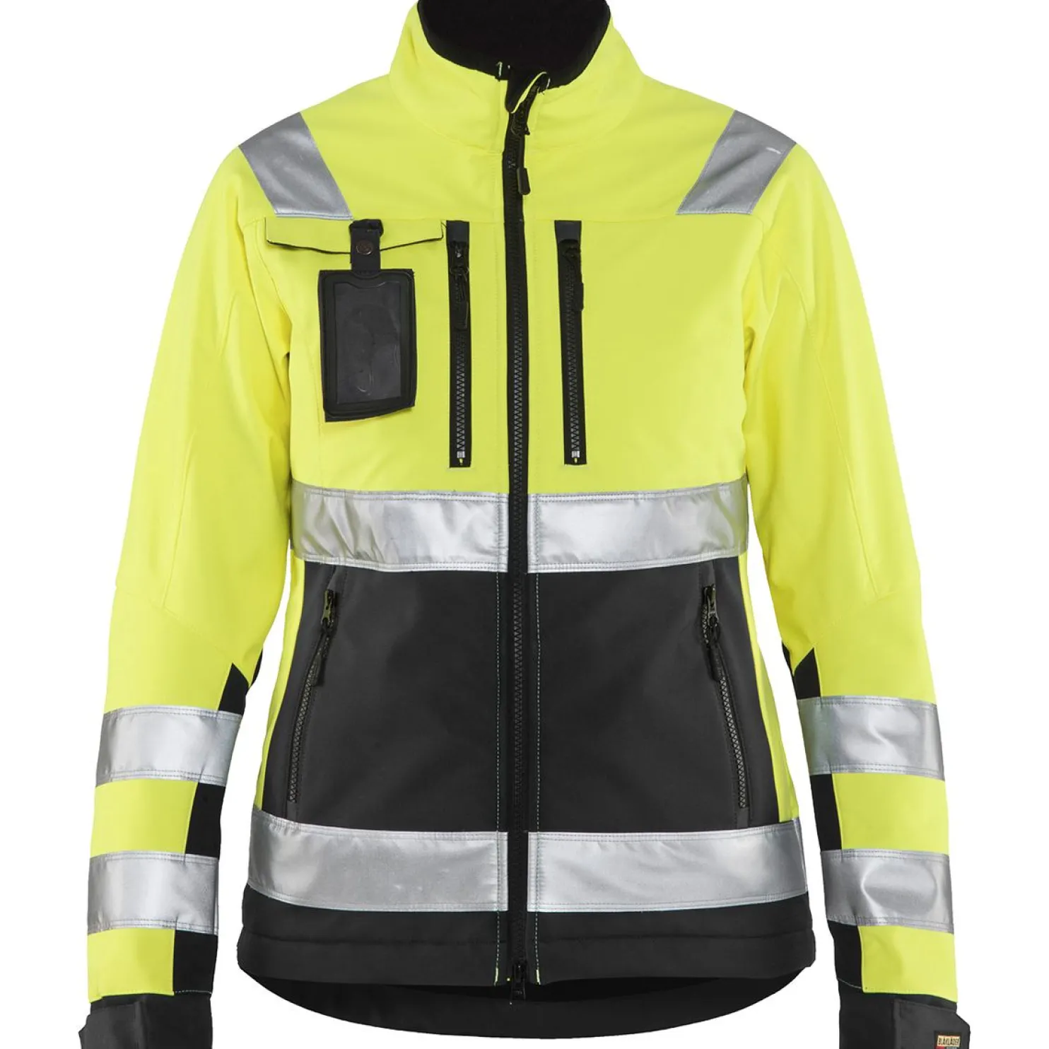 Naisten softshell-takki Blåkläder 4902 Highvis huomiokeltainen/musta