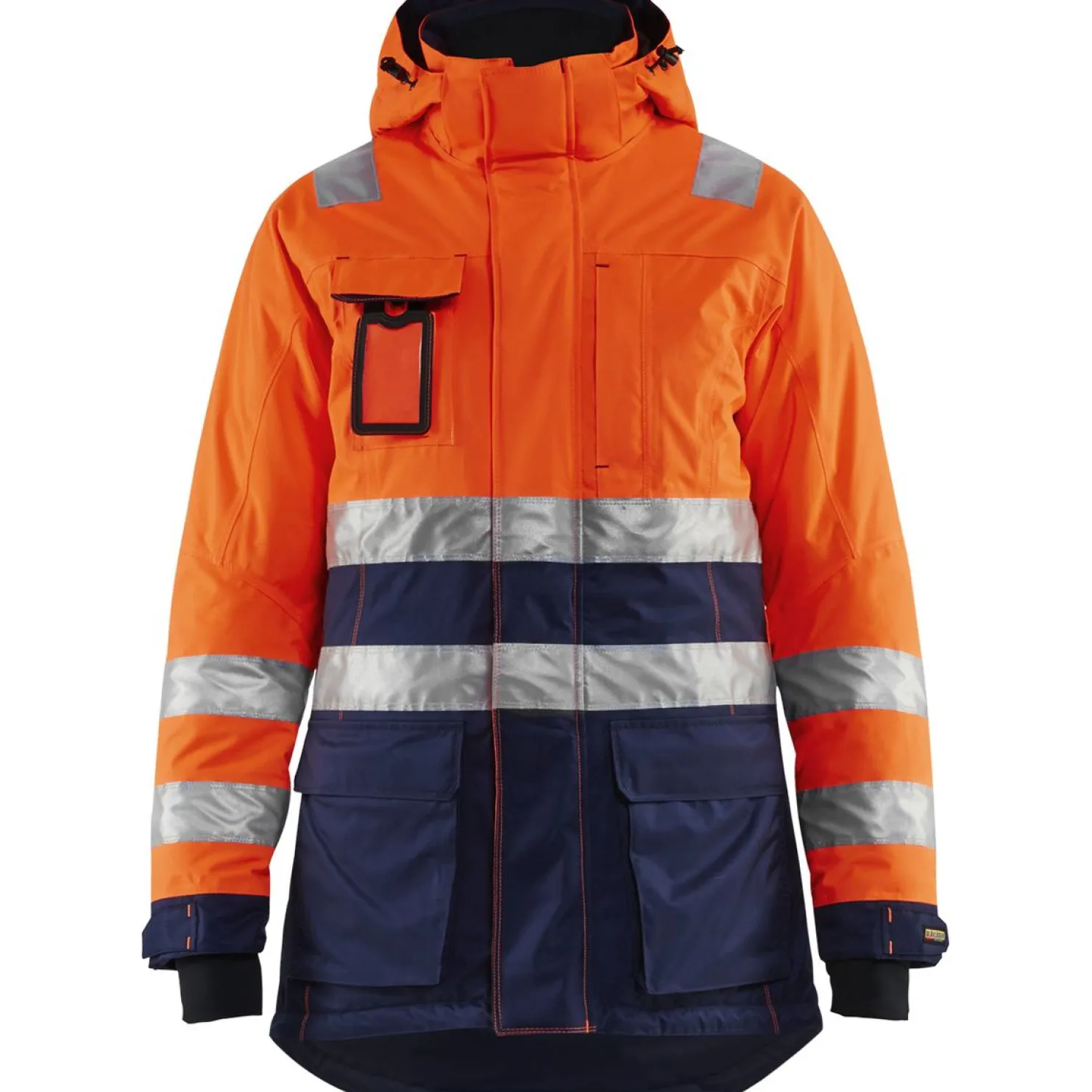 Naisten talviparka Blåkläder 4472 Highvis huomio-oranssi/sininen