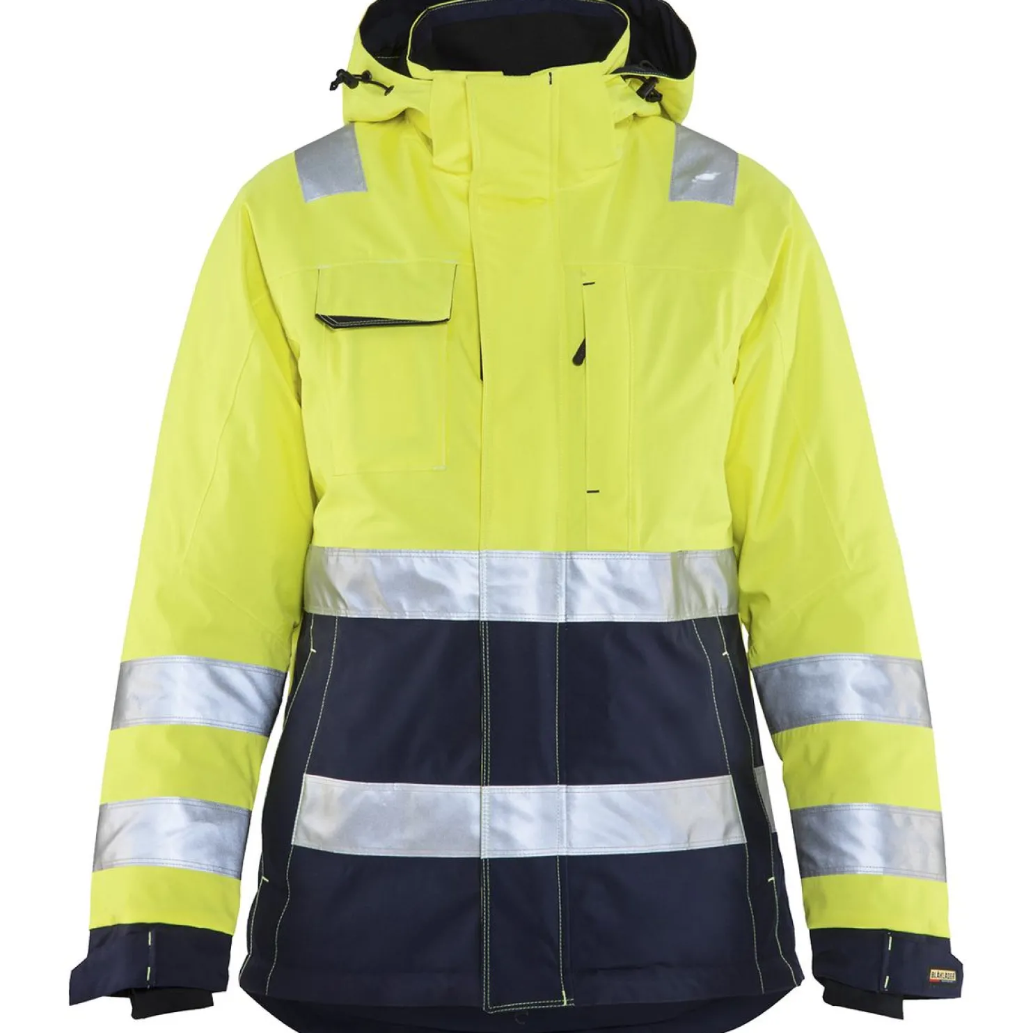 Naisten talvitakki Blåkläder 4872 Highvis huomiokeltainen/sininen