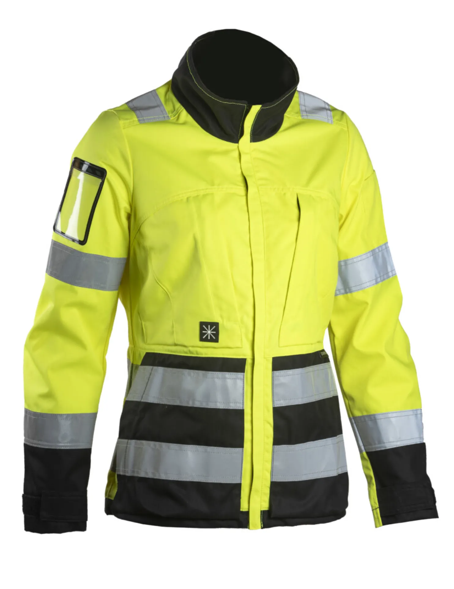 Naisten turvatakki Dimex Turva 6182 keltainen/musta