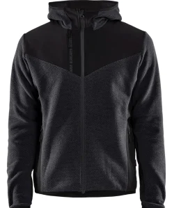 Neulottu softshell-takki Blåkläder 5940 tummansininen/musta
