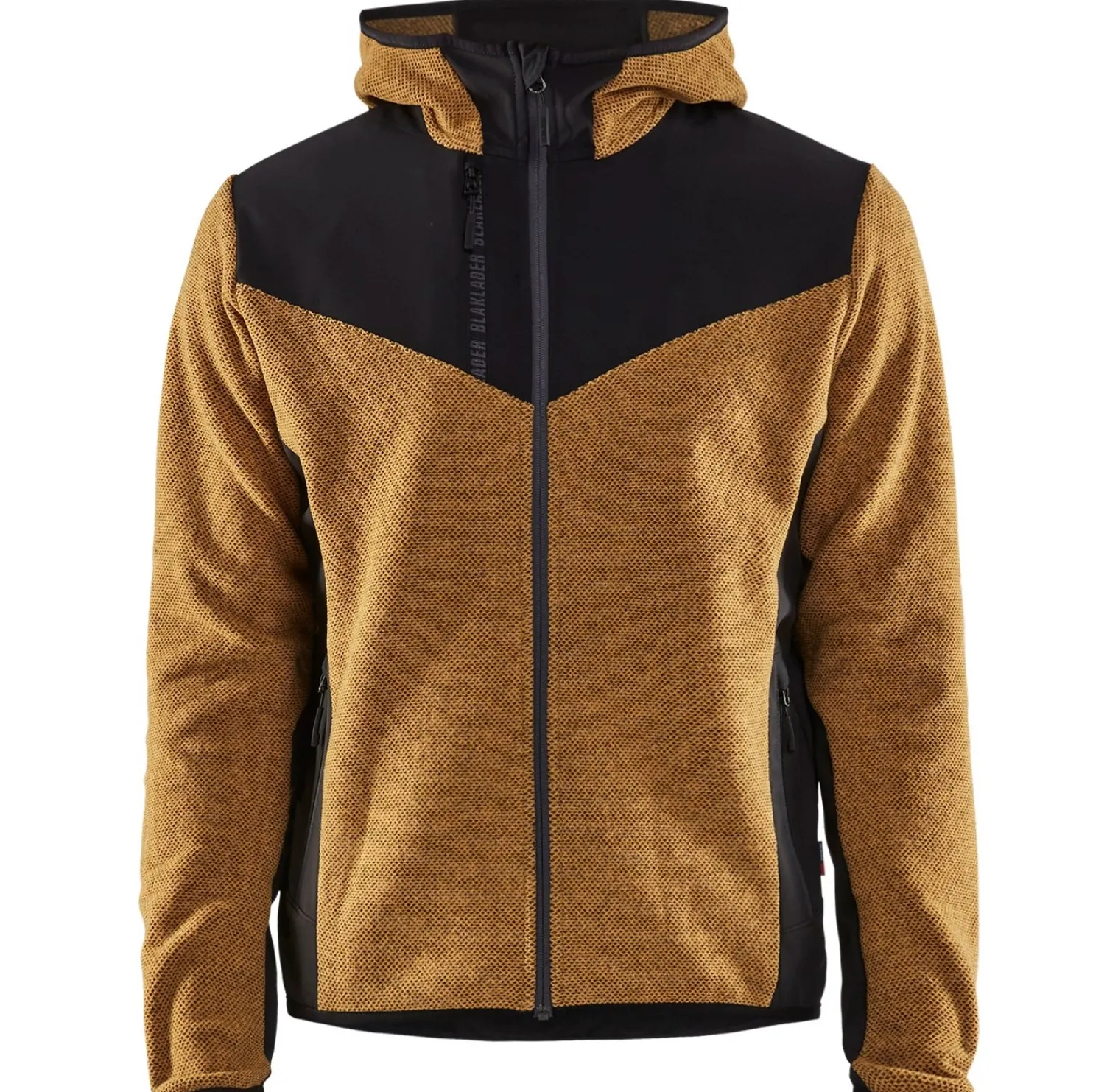 Neulottu softshell-takki Blåkläder 5940 sinapinkeltainen/musta